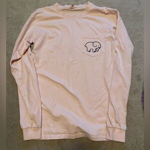 Ivory Ella Peach Long Sleeve with Elephant Logo